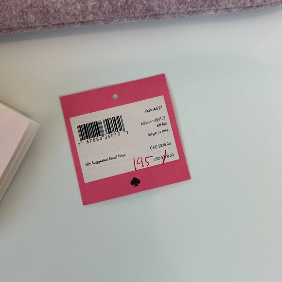 NWT Kate Spade New York Kitt Felt Large North South Tote - Picture 5 of 13